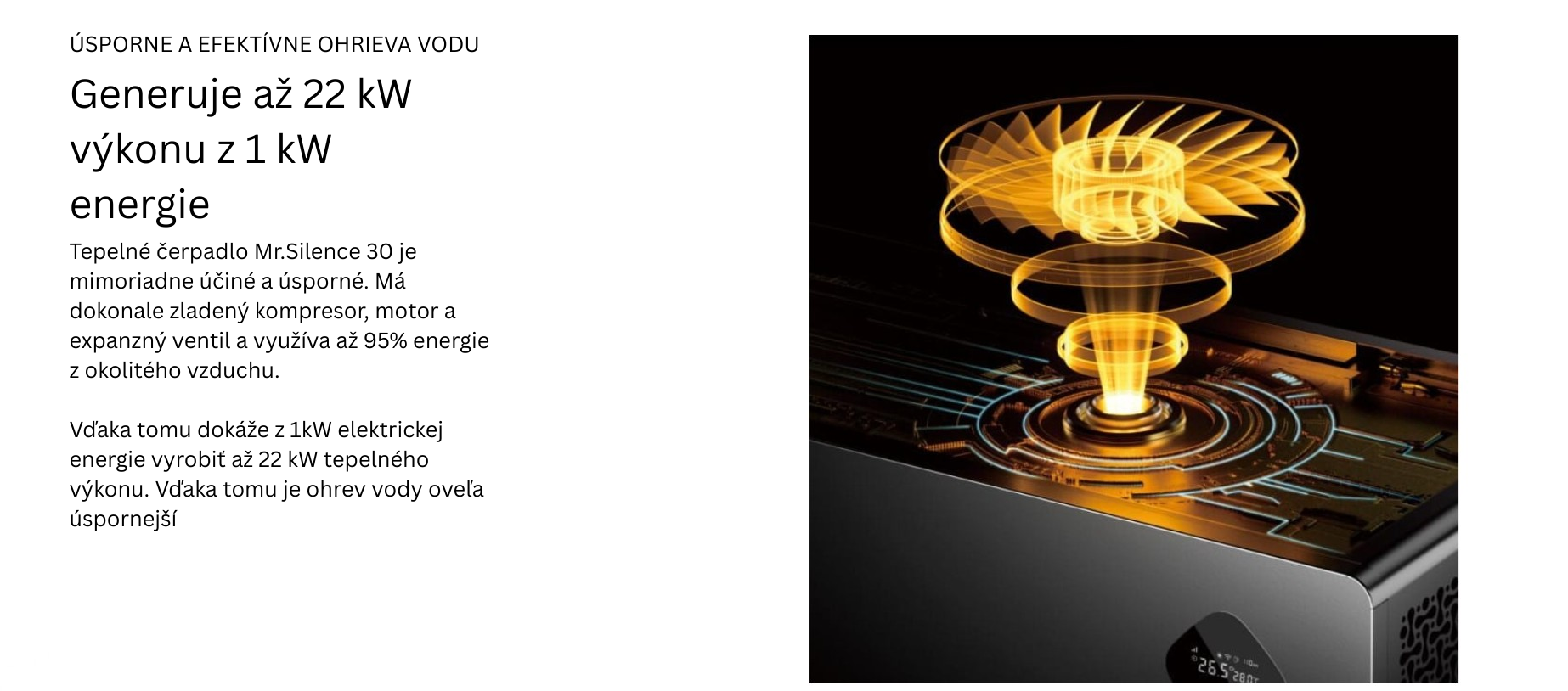 ÚSPORNE A EFEKTÍVNE OHRIEVA VODU